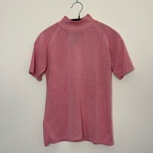 Pink August Silk knit shirt